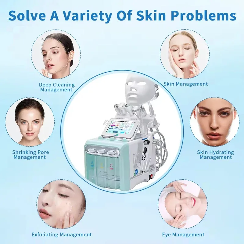 

Hydra WaterJet Peel Hydrodermabrasion Machine 9 In1 Facial Dermabrasion Hydra Skin WhiteningDevice Facial Skin Care Machine