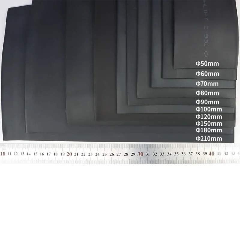 Cable Protector Sleeve Wrap 600V Polyolefin Insulated Thermoresistant Shrinkable for Cables 1m 2:1 Heat Shrink Tube Dia1mm~100mm