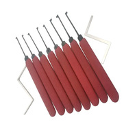 New Arrival Pro Locksmith Tools HUK 8pcs Kaba Lock Picks Tools Dimple Lock Set Quickly Hand Kit