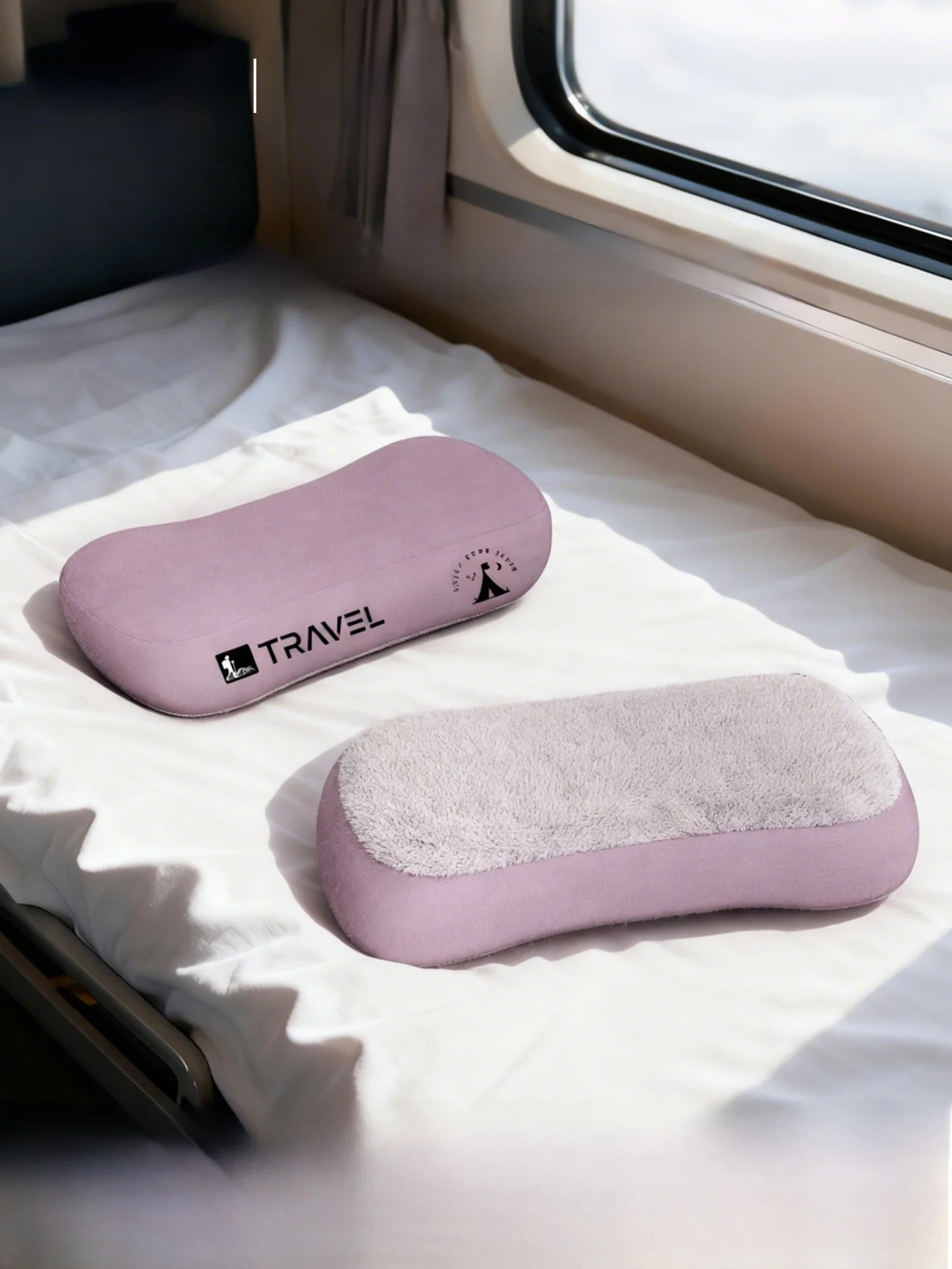 

Портативная подушка из пены с эффектом памяти для путешествий, поддерживающая подушка для поездов на длинные дистанции S Cuion, всесезонная, универсальная, прямоугольная, ape