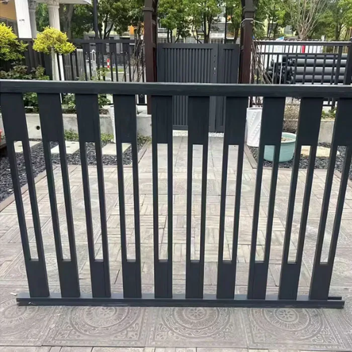 التخصيص سبائك الألومنيوم في الهواء الطلق شرفة سياج الفن الدرابزين والدرابزين لفيلا فناء جدار درج درابزين #2