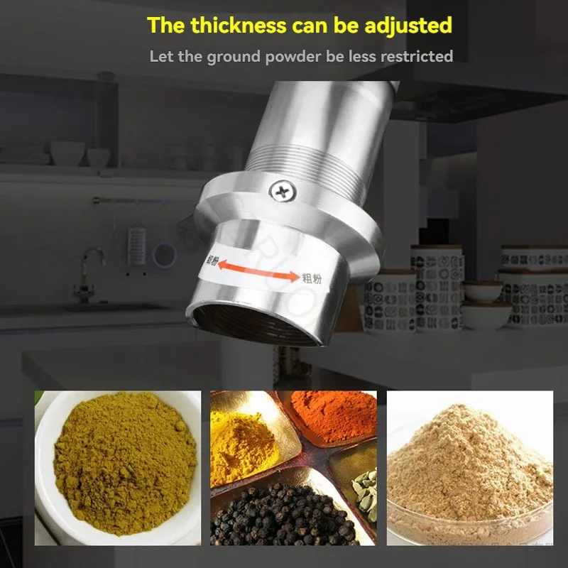 1800W/2000W New Herbal Grinding Machine Superfine Powder Grinder for Chinese Medicinal Materials  Grain Grinder