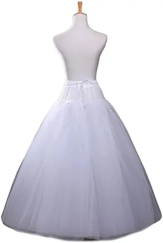 

Hot Sale A-line Hoopless Petticoat Crinoline Underskirt Slips for Wedding Dress