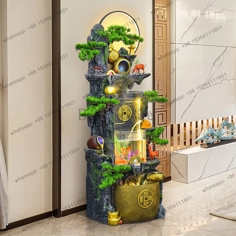 Water landscape living room ornament high-end atmosphere opening gift home goods home decoration