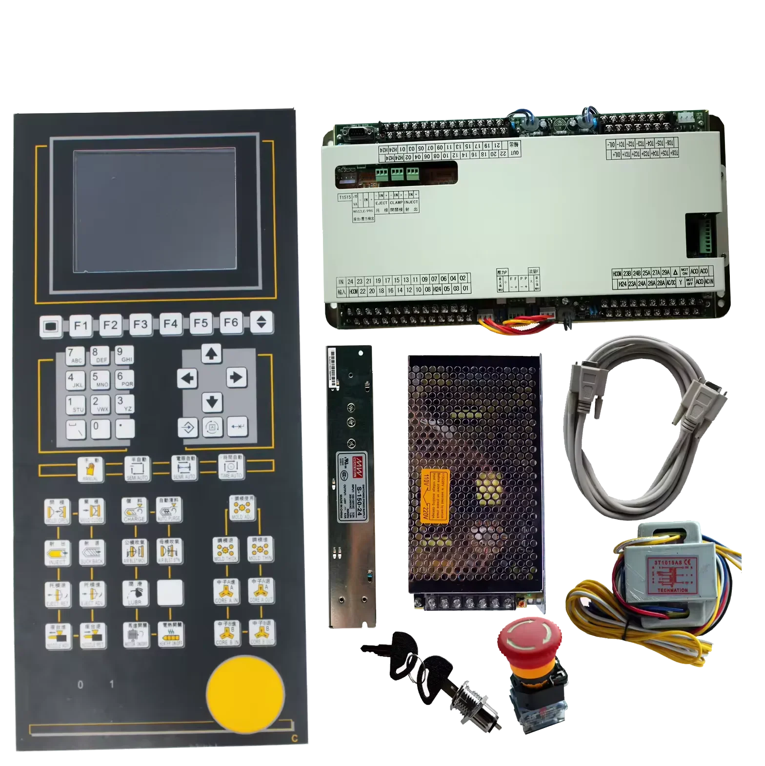 

Techmation A62 control system with 5.7'' display screen,A62 controller for injection molding machine