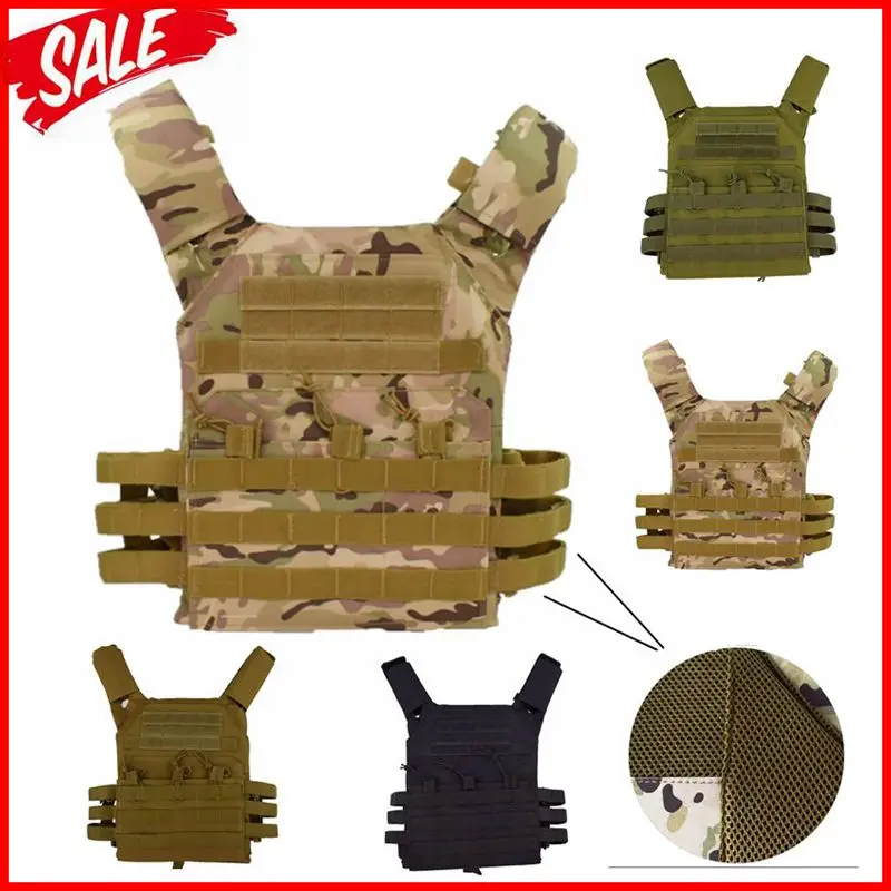 JPC 600D Hunting Tactical Vest Molle Board Magazine Air Gun Color Bullet CS Outdoor Sports Protection Lightweight Vest