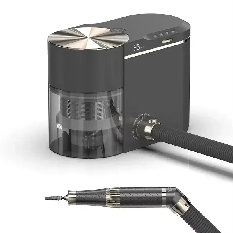 

2025 2-в-1 инструмент для пылесоса и пыли для ногтей, 80 Вт, мощный ABS, прочный косметический инвентарь, OEM, новинка