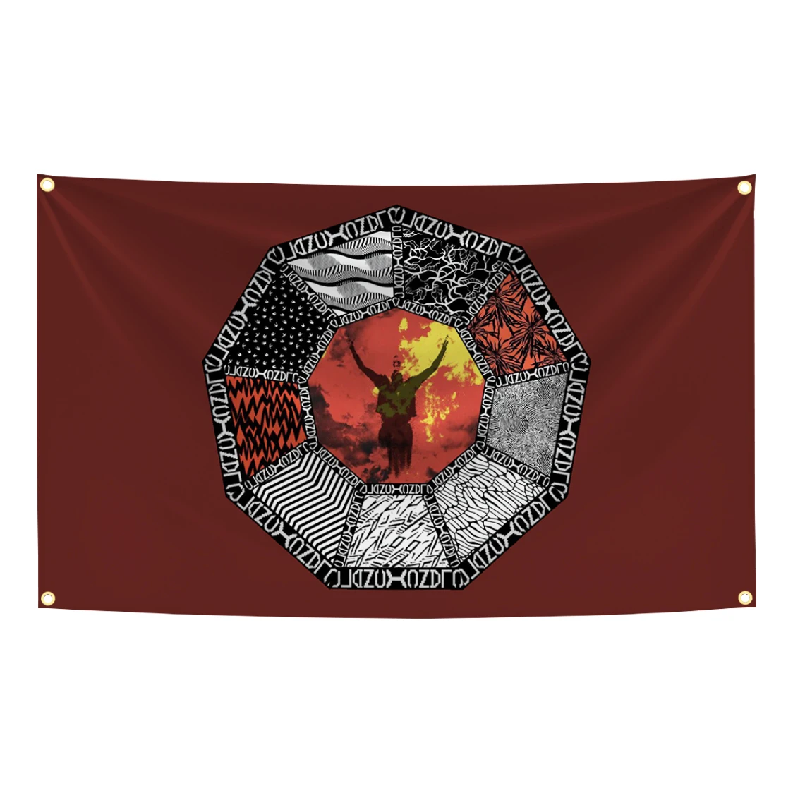 Twenty One Pilots Scaled And Icy Rock Flag Tapestry Polyester Printing Modern Music Art Banner Vintage Decoration