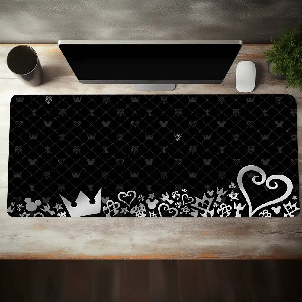 Kingdom Hearts Game Mouse Pad Large Gaming Keyboard Mat LockEdge Rubber Computer Office Accessories