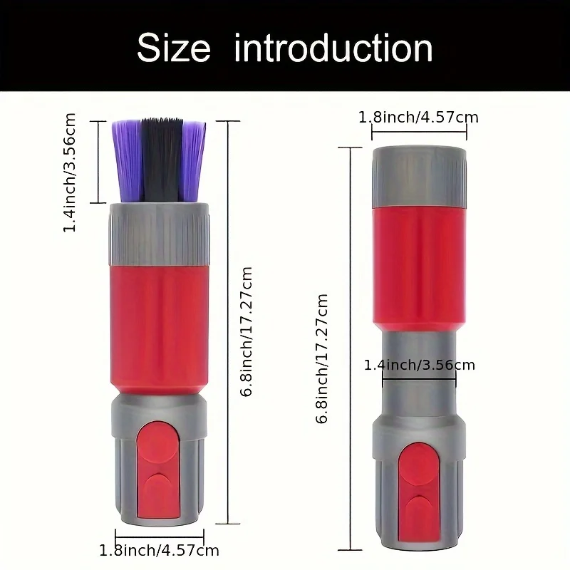 فرشاة غبار بدون خدوش لدايسون V15، V11، V10، V8، V7، لطيفة على الأسطح، فعالة على الغبار والحطام،