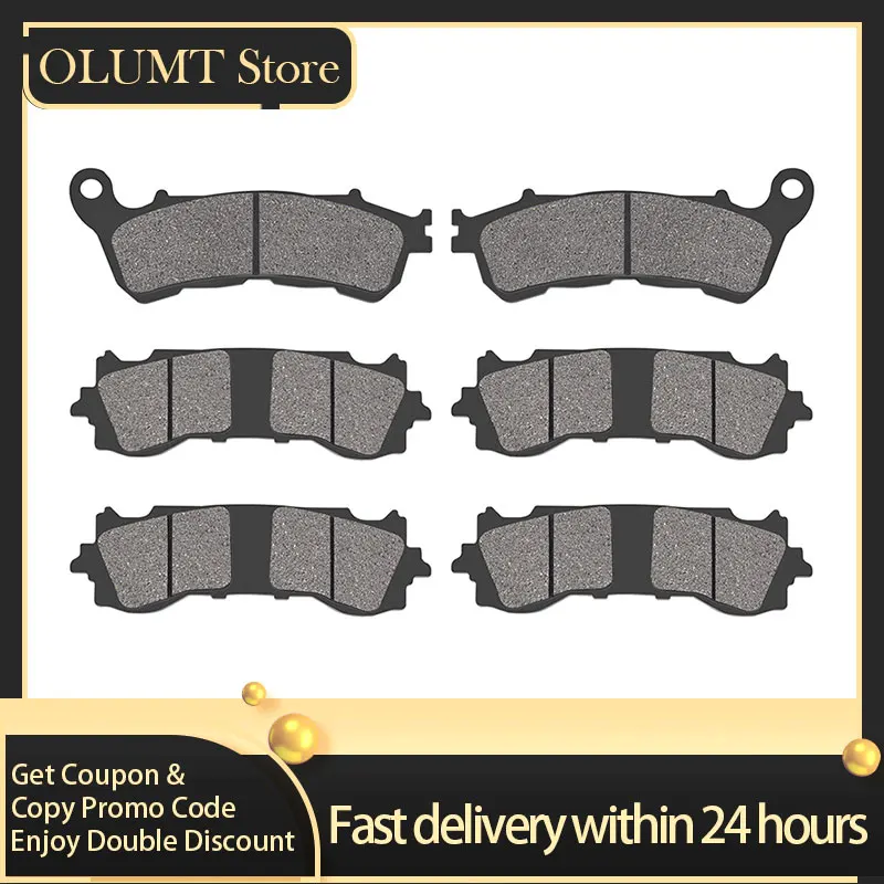 

Motorcycle Accessories Front & Rear Brake Pads For HONDA GL 1800 B Goldwing Tour J Airbag Manual GL 1800 BD GL 1800 D GL 1800 DA
