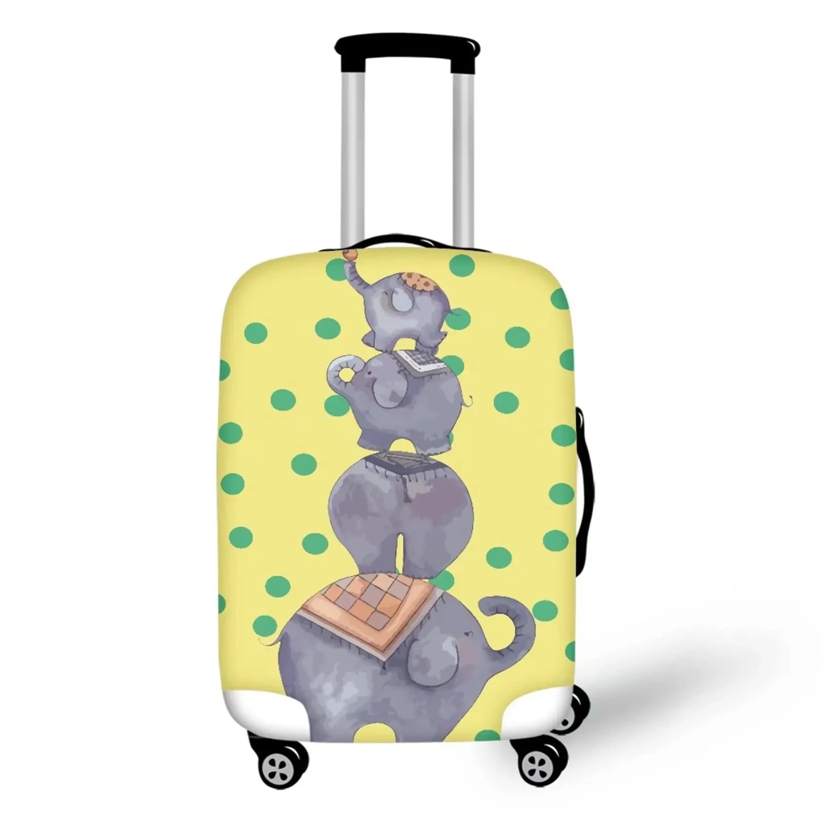 Mandala Elephant Print Luggage Cover Elastic Trolley Case Protective Covers for Travel Anti-dust Suitcase Covers for 18-32 Inch