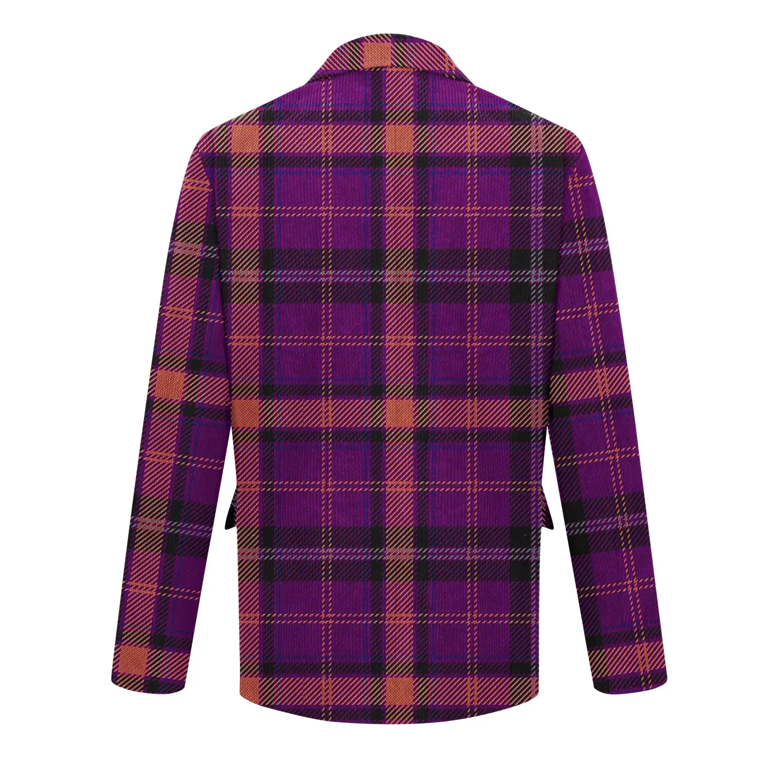 Men'S Plaid Casual Jackets Suits Autumn And Winter Cardigans Warm Coats Printed Corduroy Tops Comfortable And Versatile Styles
