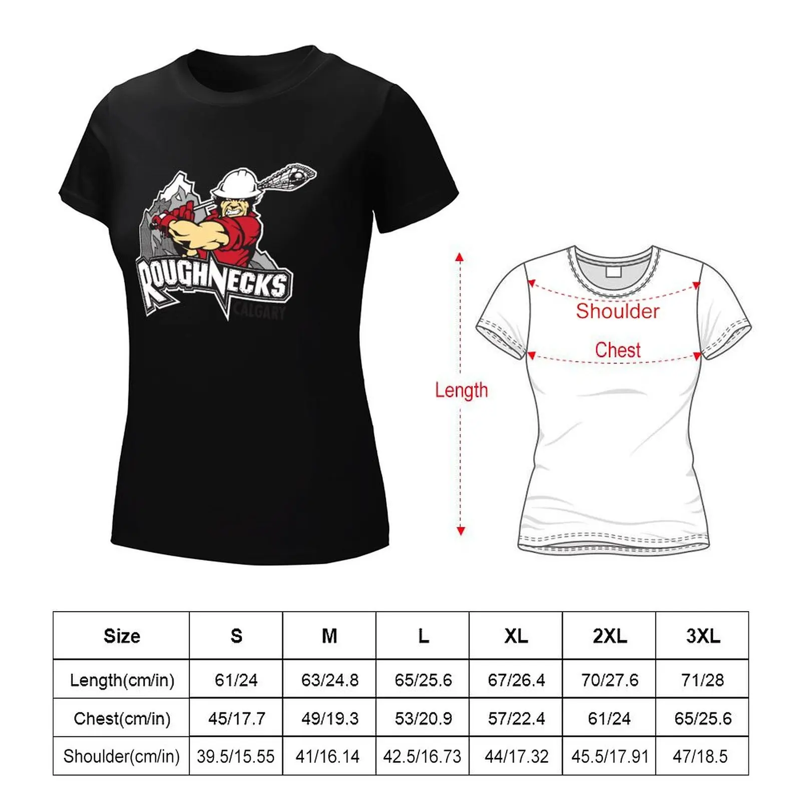 Calgary Roughnecks T-shirt funny plus size tops korean fashion T-shirts for Women