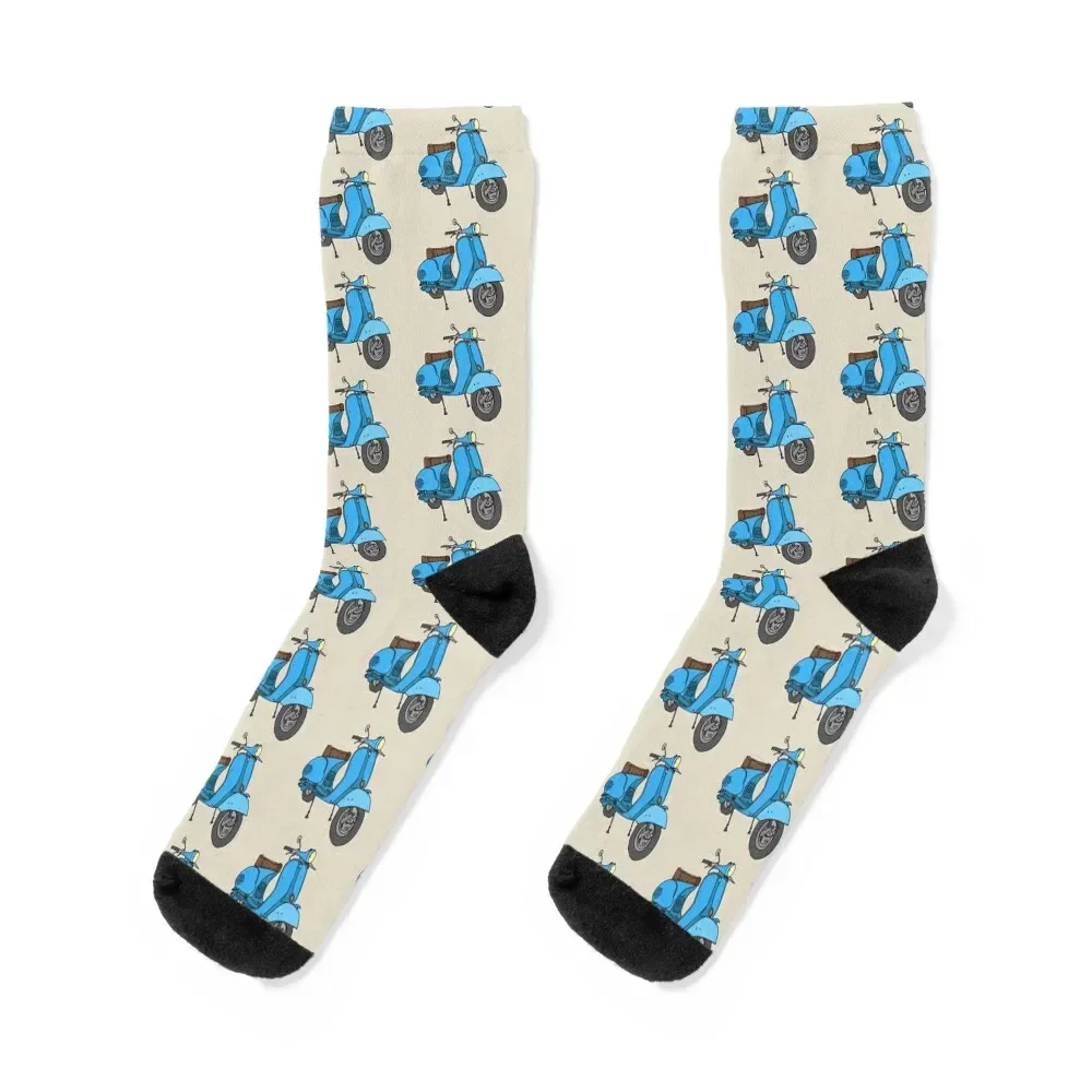 Blue motor scooter Socks ankle halloween Men Socks Luxury Brand Women's