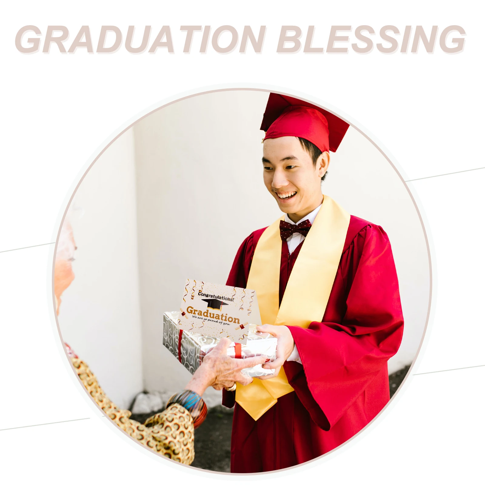 

6 Sets Graduation Greeting Card Celebration Cards Creative High School Paper Mother