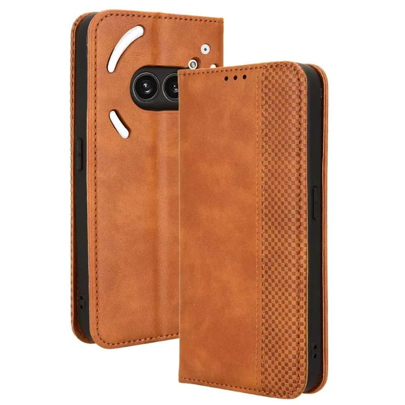 For Nothing Phone 2A 2 A Leather Retro Book Flip Cover for Nothing Phone 2a Magnetic Wallet Card Slot Holder Phone Bag Shell