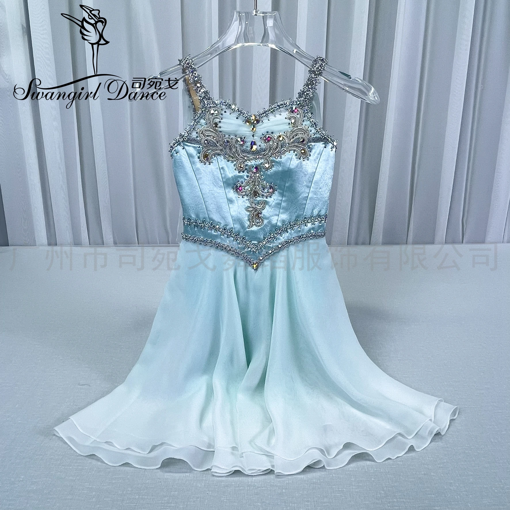 new Cupid magic charm ballet dress chiffon dress competition dress professional customization Gradient Color WG2519