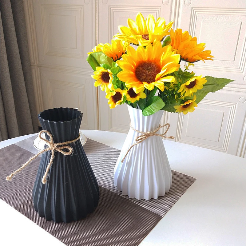 Modern Flower Vase Home Flower Arrangement Living Room Origami Plastic Nordic Style Home Decoration Ornament Home Decor Hot Sale