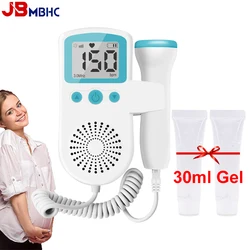 3MHz Doppler Fetal Monitor Ultrasound Baby Heart Rate Detector Pregnant Baby Heartbeat Monitor Heart Beat Stethoscope with Gel