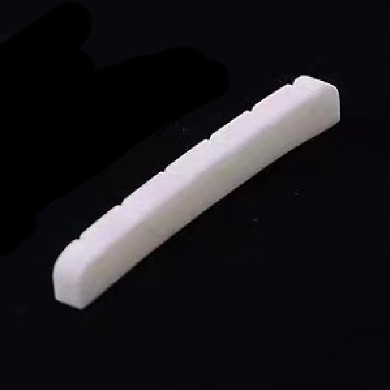 10x Bone Radiused Bottom Nut for Fender Strat Tele Guitar 43mm ST luthier DIY 6-strings saddle White