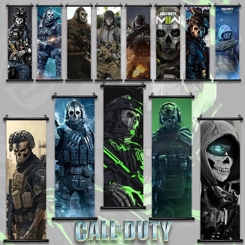 HD Hanging Call Of Duty Painting Modern Wall Artwork Simon Riley Picture Scroll Print Canvas Game Poster Home Decor Living Room