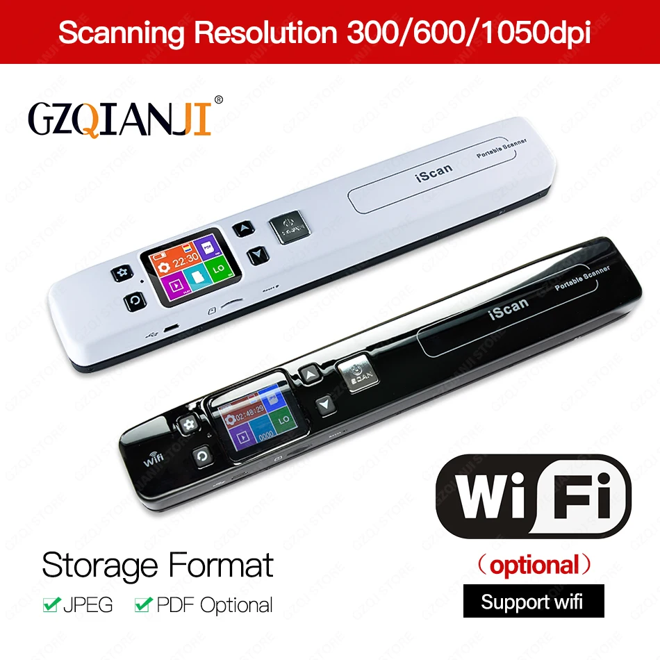 Der beste kompakte Scanner: Mini A4 Scanner mit WiFi und USB