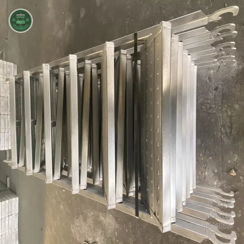 Contemporary Steel Scaffolding Stair for Logistics Warehouses - Modular Industrial Access Ladder