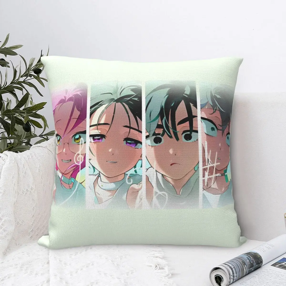 Alien Stage Anime Pillow Cases Mizi Sua Till Ivan Cushion Cover Novelty Decorative Pillowcover for Sofa 45*45cm