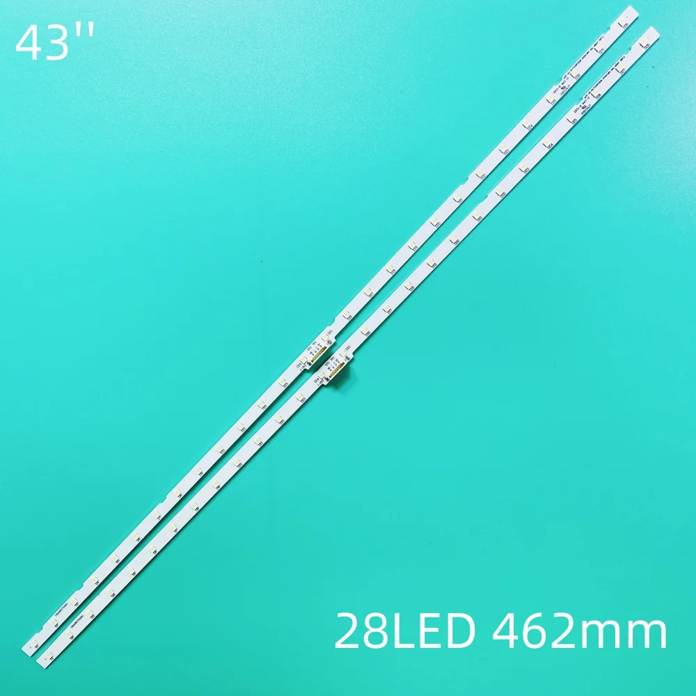 

2 шт. светодиодная лента для подсветки Samsung 43NU7100 UE43NU7100 UE43NU7140U BN61-15482A UE43UN7020K UE40NU7120 UE43NU7140 UE43N5500