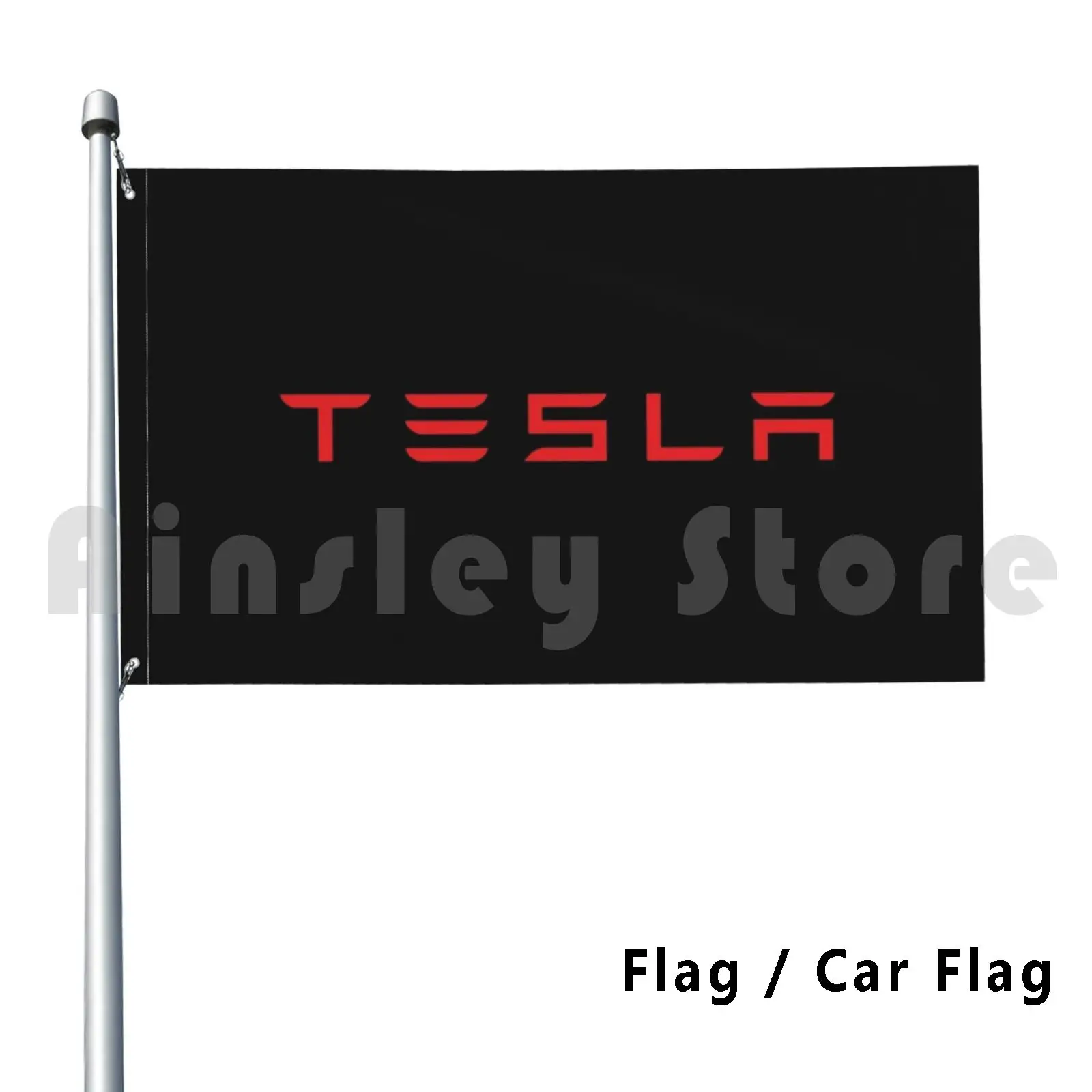 Red Tesla Outdoor Decor Flag Car Flag Tesla Tesla Red Tesla Red Tesla Logo White Tesla Grey Tesla Black Tesla Tesla