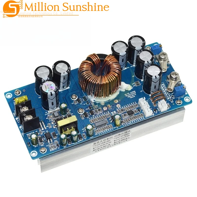 800W High Power DC-DC Buck Converter 30A solar stabilizers CV CC Step-Down power supply adjustable DC20V-70V voltage regulators