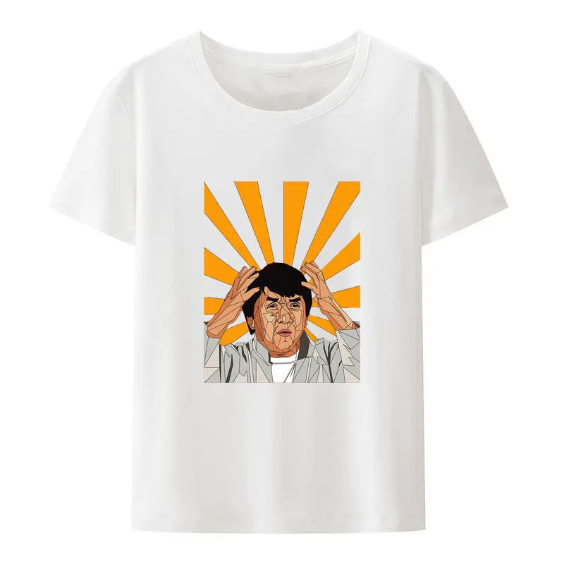 Legend Jackie Chan Modal Tee Shirt Funny Men Women Short Sleeve Graphic T Shirts Creative Men's Clothing Leisure O-neck Tops