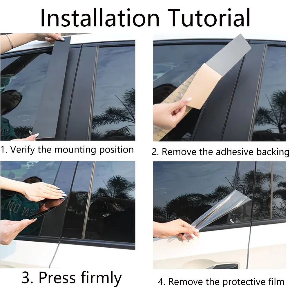 

For Zeekr 007 2023~2026 2024 2025 Car B-pillar Decal Column Sticker Anti-scratch Waterproof Dustproof Protect Decor Accessories