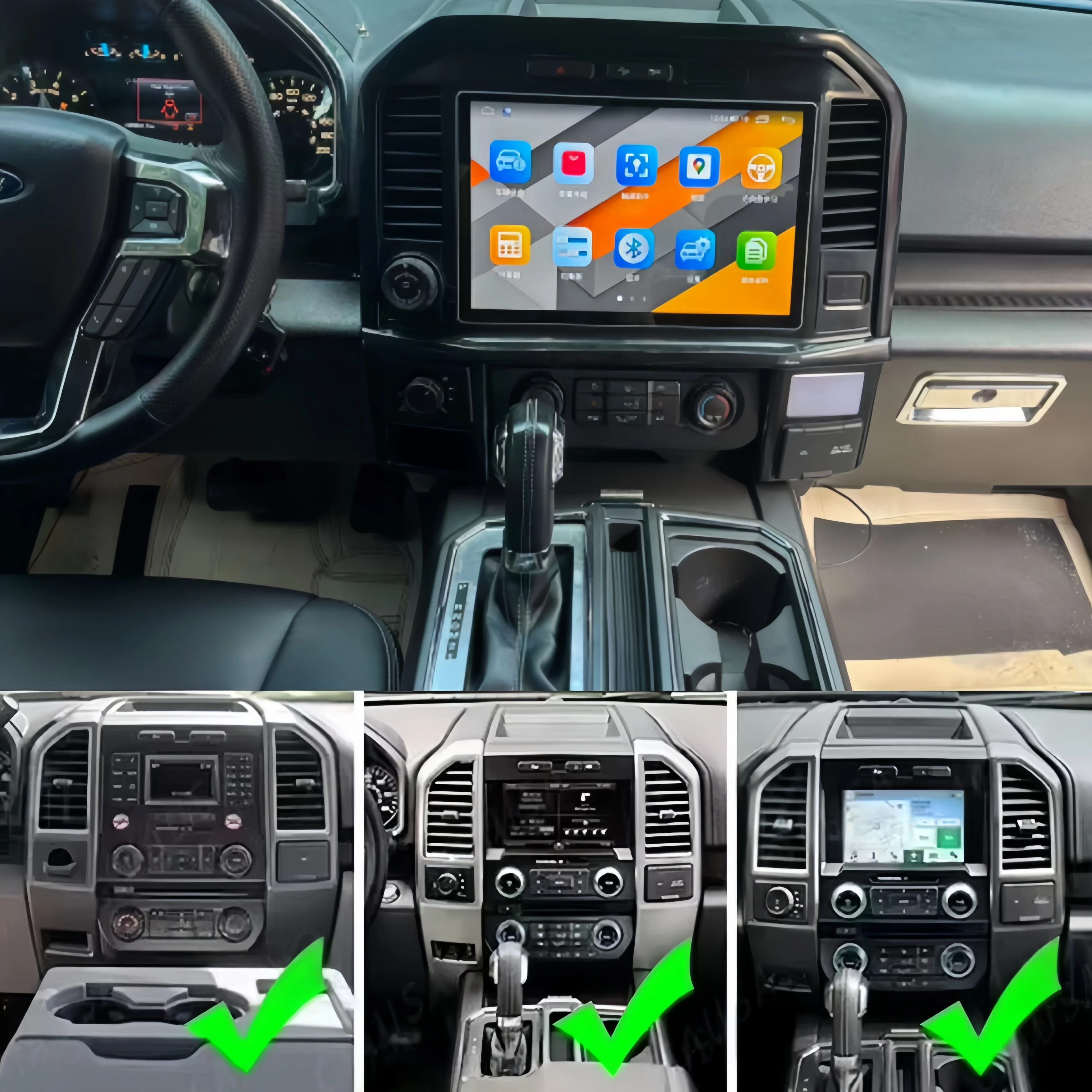 New Upgrade Andorid 13 Car Radio Stereo For Ford F150 2015 2016-2019 2020 Gps Head Unit Multimedia Video Player Auto Carplay
