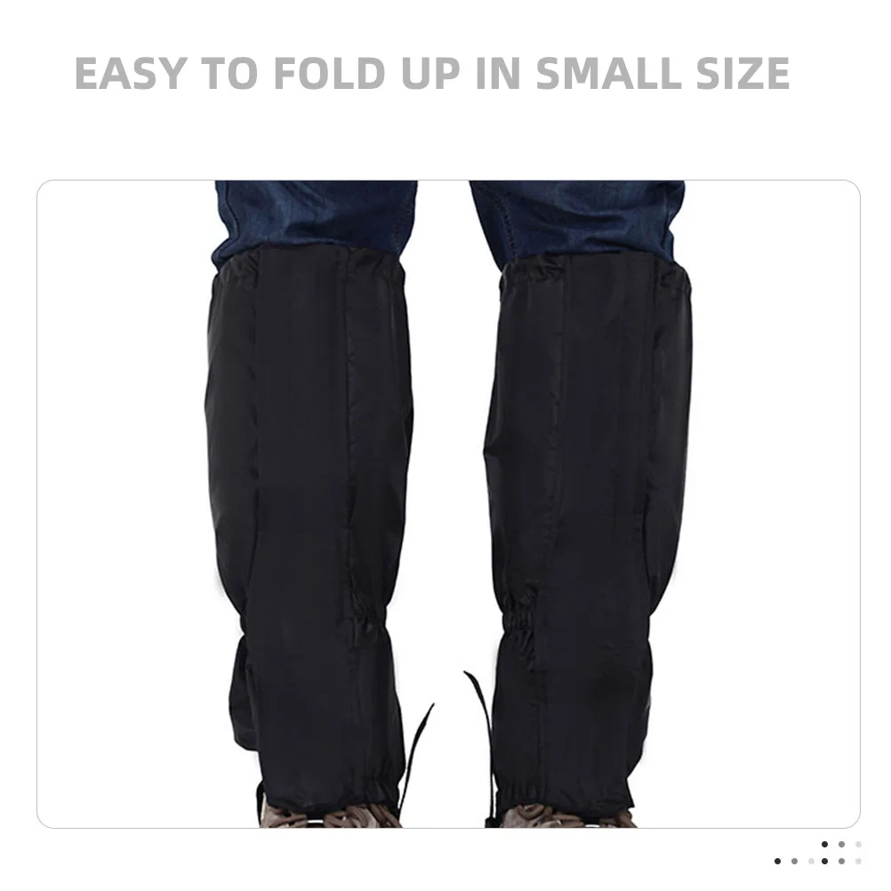 

1Pair Waterproof Leg Gaiters Outdoor Hiking Climbing Protector Anti Tear Abrasion Gaiters for Men Outdoor Supplies