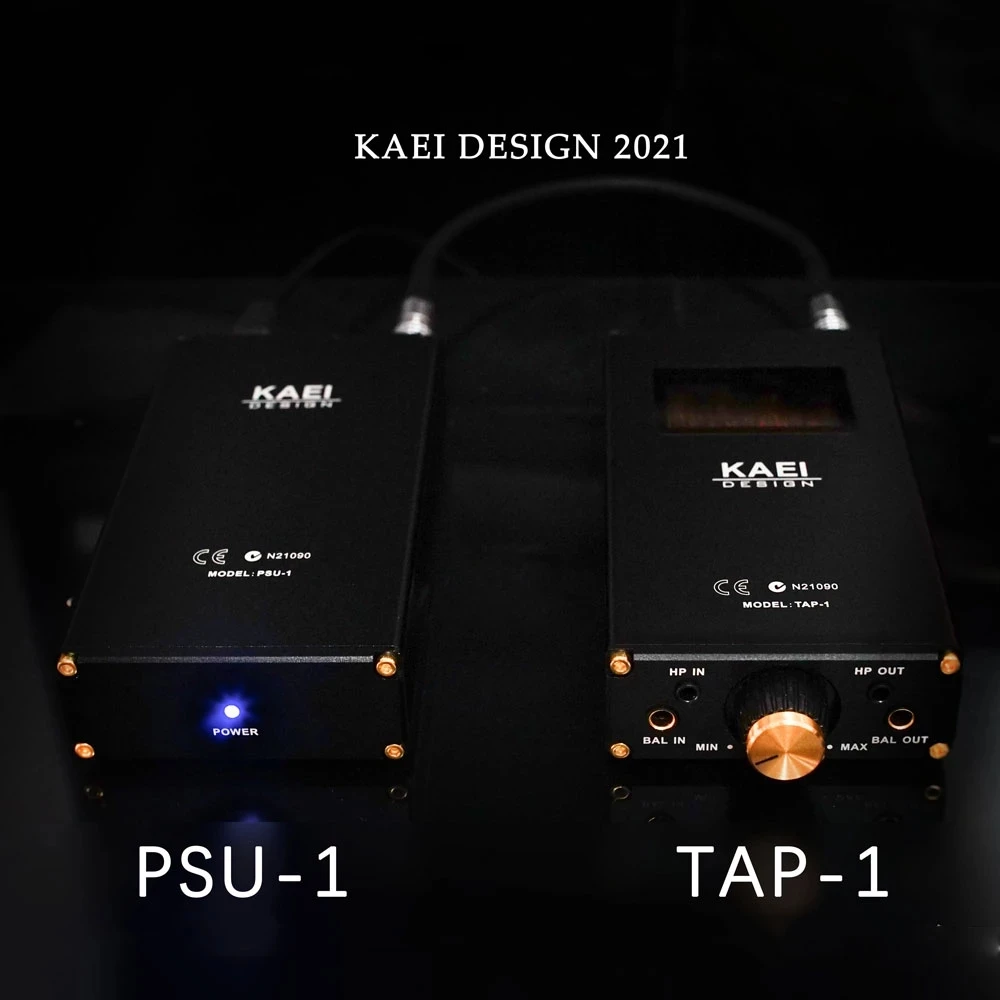 Original kaei tap-1 desktop portátil totalmente equilibrado fone de ouvido tubo amp 4900mw + PSU-1 de alta fidelidade fonte de alimentação linear