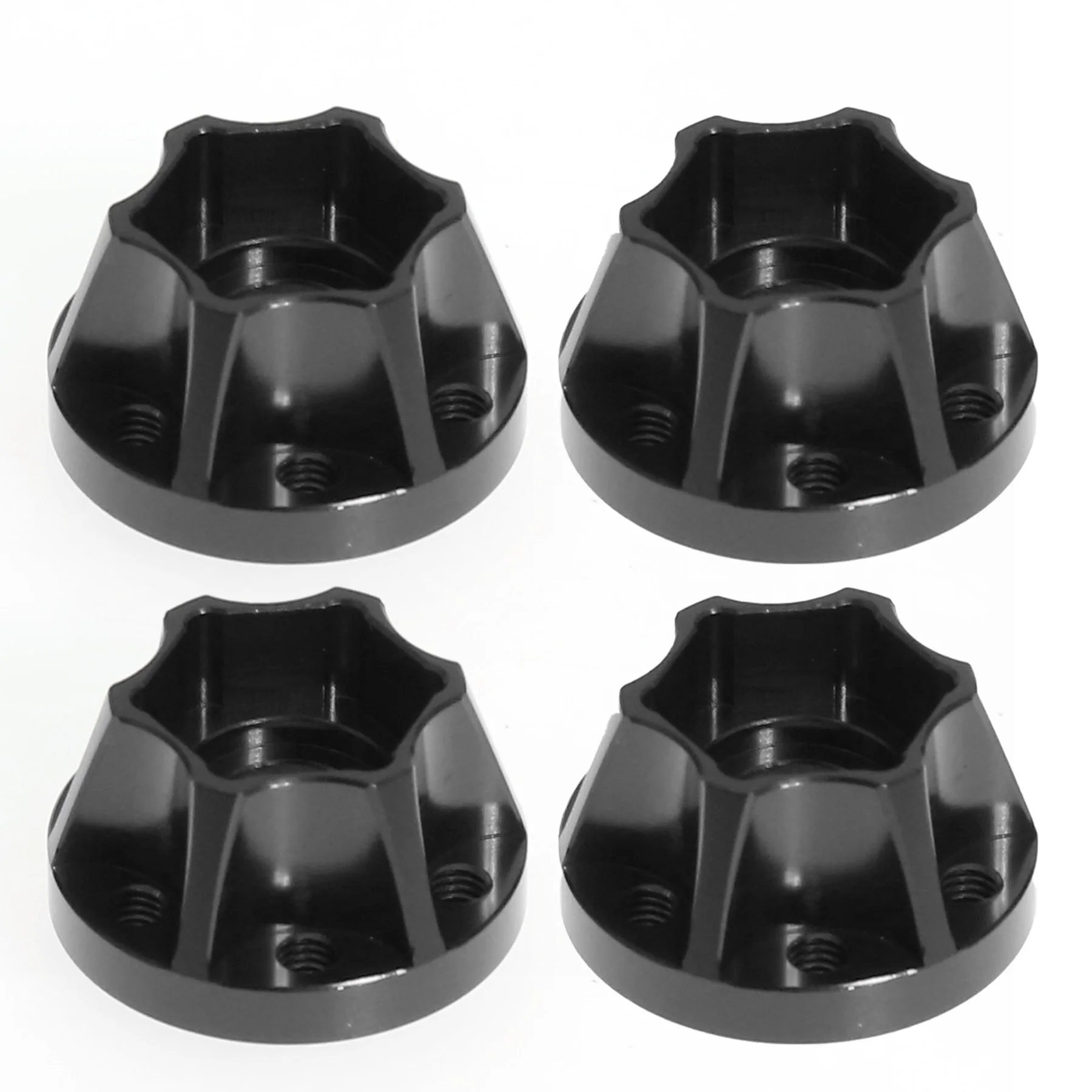 4-teiliges Radnaben-Verlängerungsset 6/9/12/15mm für 1,9/2,2 Zoll RC-Auto-Räder Aluminium-Legierung Radabstandshalter für CC01 D90
