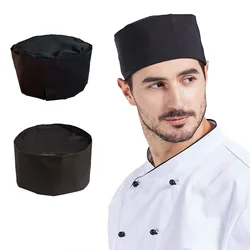 Restaurant Kitchen Cooking Both Sexes Chef Hat Double Layer Breathable Net Elastic Band Hat Hotel Catering Serve Waiter Cook Cap