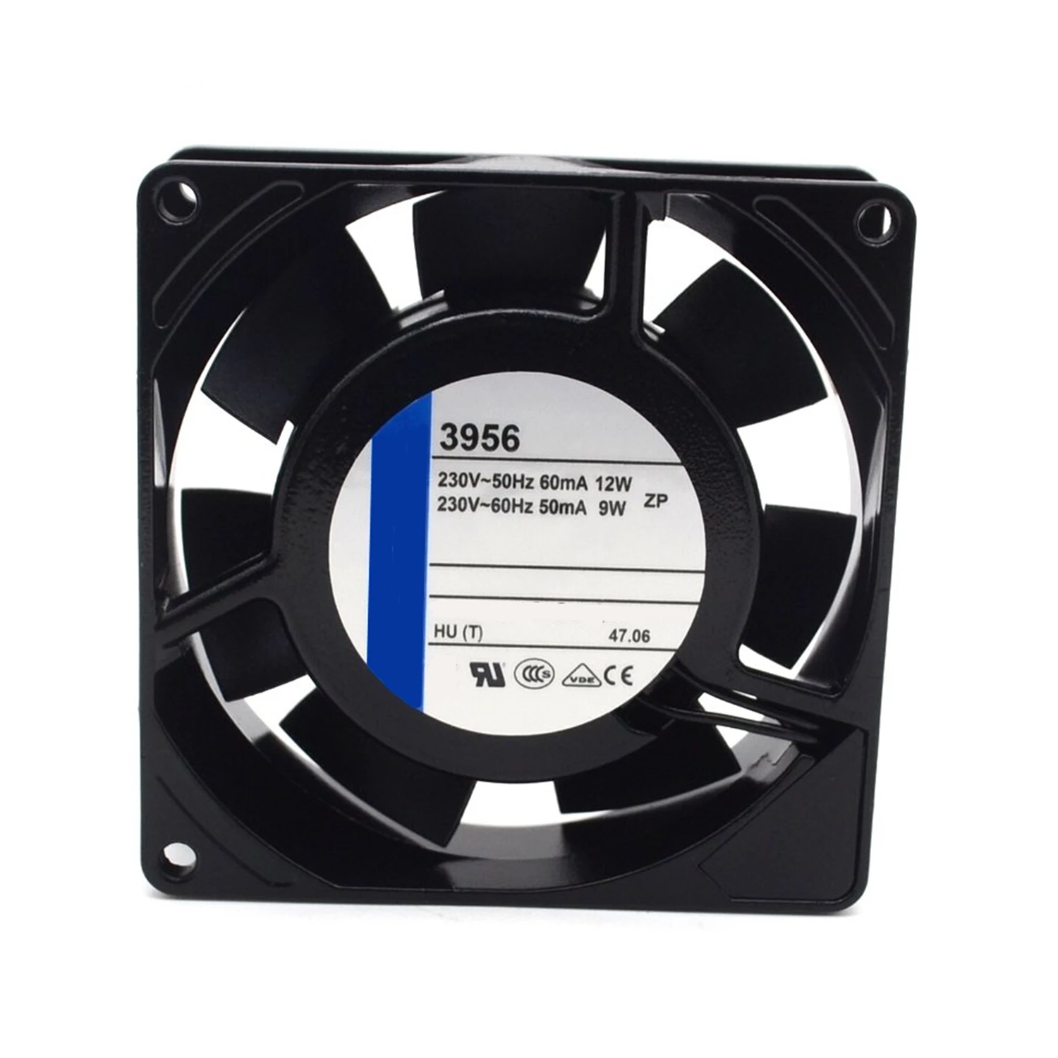 مروحة تبريد TYP 3956 AC 230V 60mA 11W 60 هرتز 50mA 9W 50 هرتز 2650 دورة في الدقيقة 9 سم 9225 92x92x25mm