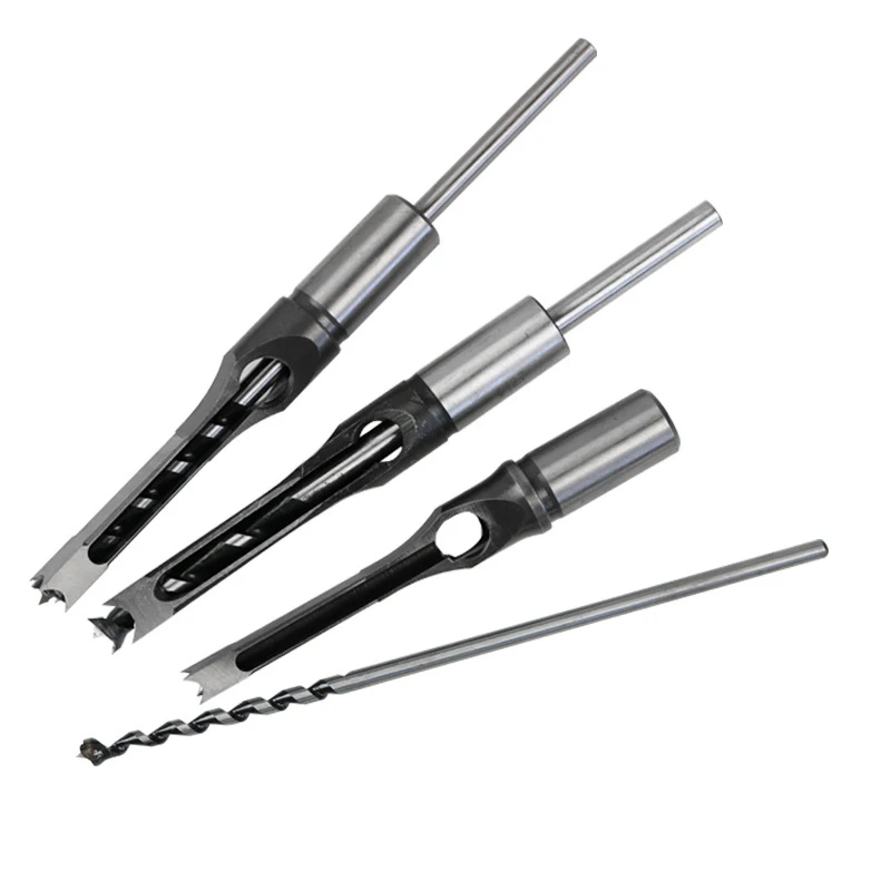 Set di utensili per trapano per la lavorazione del legno set di scalpelli a coclea quadrata sega per allungamento a foro quadrato 6.0mm ~ 16mm