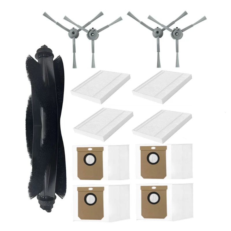 A24P 13 個部品 Eufy クリーン L50/L50 SES/L60 /L60 ハイブリッドロボット掃除機メインサイドブラシフィルターダストバッグ