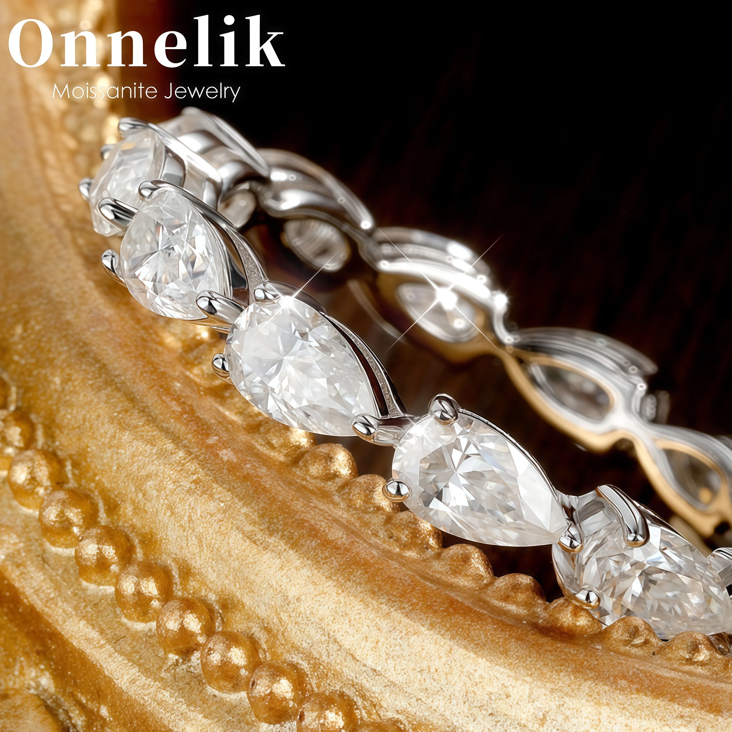 

Onnelik 3*5 мм кольцо с муассанитом грушевидной огранки в форме капли воды S925 серебряное обручальное кольцо для женщин сверкающие бриллианты ювелирные изделия подарок