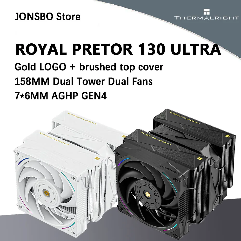 Thermalright ROYAL PRETOR 130 ULTRA 7 Heat Pipe AGHP GEN4.0 Inverse Gravity Heat Pipe CPU Air Cooler supports LGA1851/1700 AM5/4