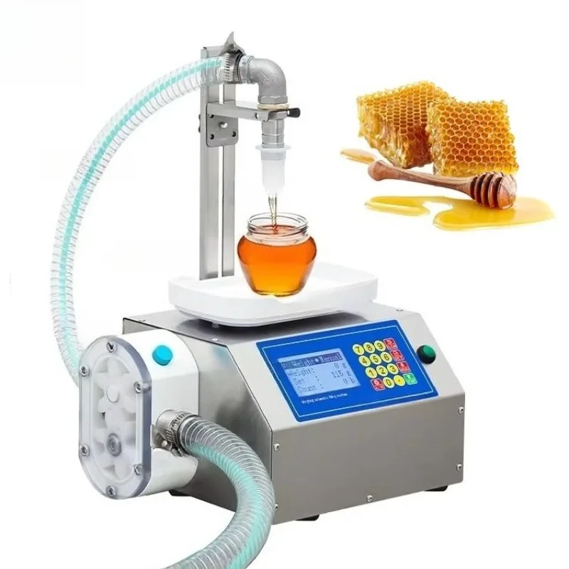 

Gear Pump Shampoo Bottle Viscous Heavy Oil Liquid Honey Single Head Weighing Filling Weighing Filling Machine 1kg Scale