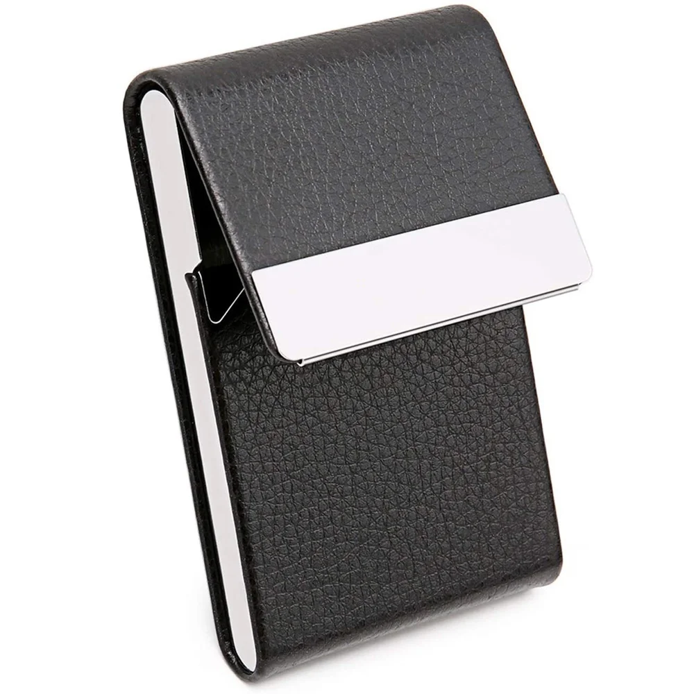 Men Postcard Box Business Card Id Holder Name Card Case Ultra Thin Metal Pocket Card Holder Magnetic Shut Minimalist Wallet