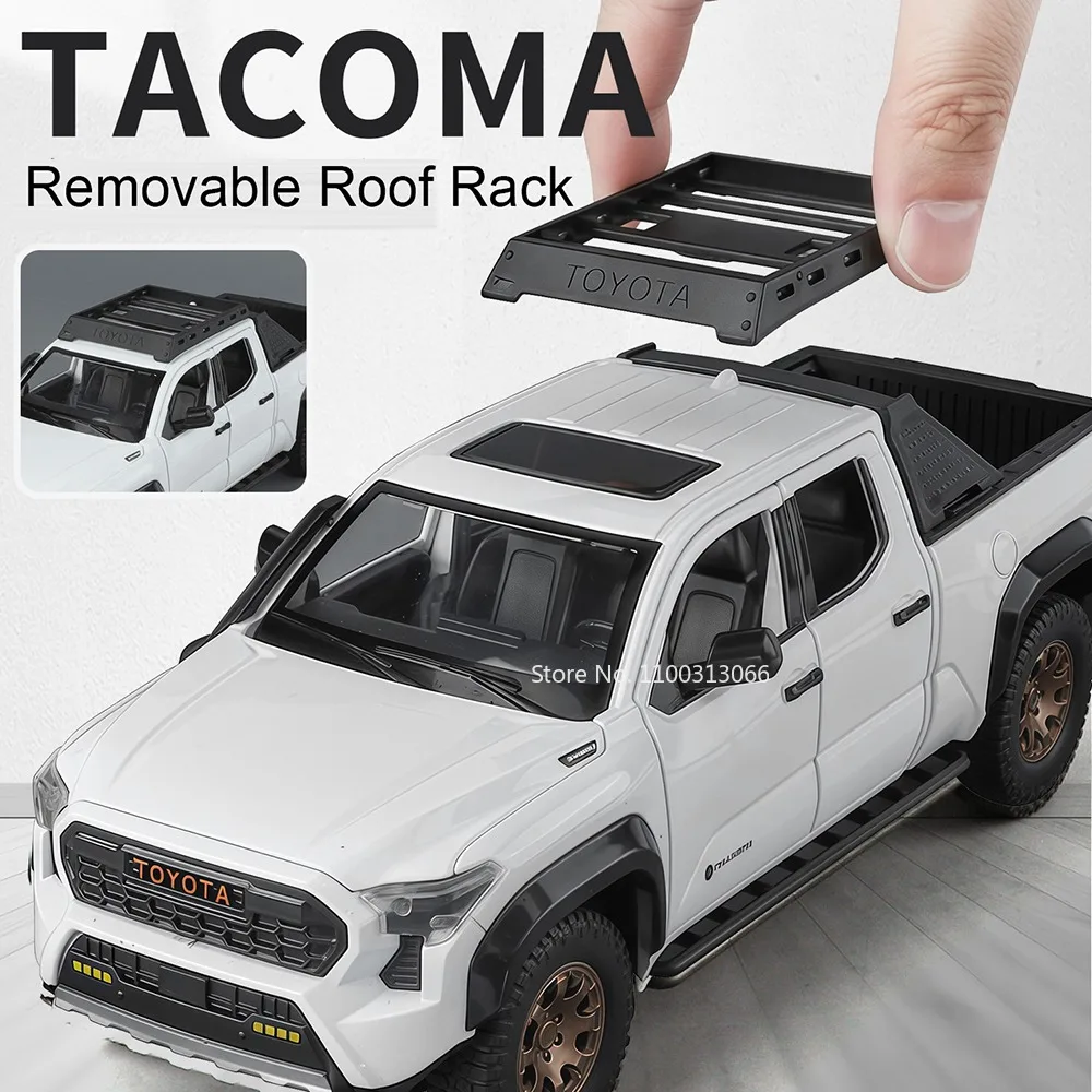 1:24 Tacoma Tundra Legierung Modell Spielzeug Diecast Autos Licht Sound Miniatur Fahrzeug Rad Zurückziehen Off-road für Jungen Dekoration geschenke