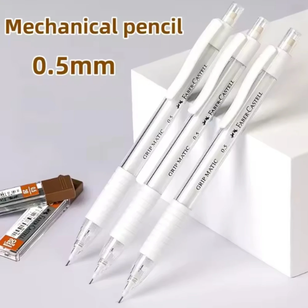 Faber-Castell Automatisches Druckbleistift-Set, Bleistiftminen 0,5 mm, druckfrei, zum Zeichnen, Designen, Malen, für Schule, Schreibwaren