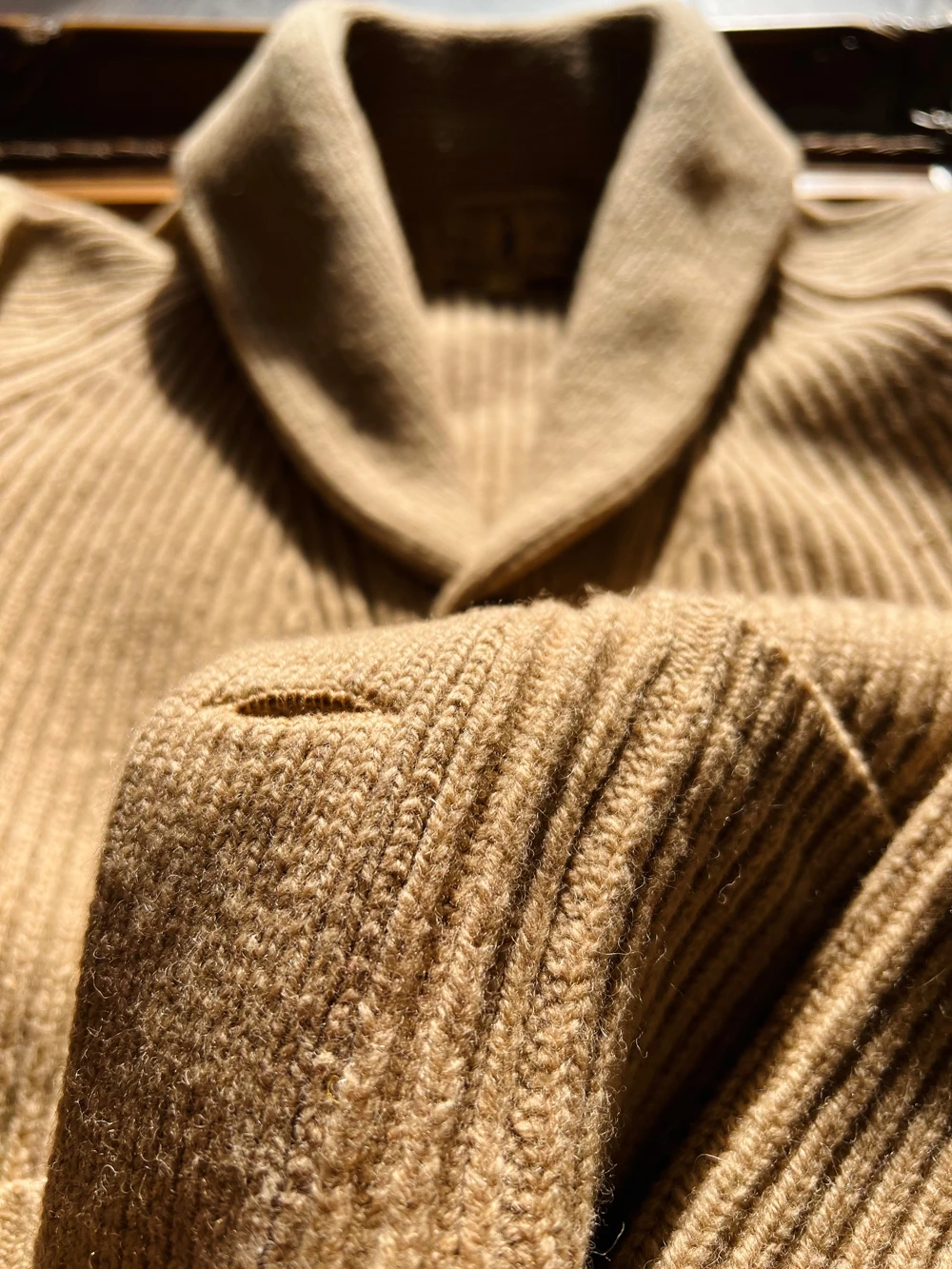 Classic 920s awl Collar Cardigan Heavy Knitted Wool Blend Sweater Faion Urban Sle Long Sve Thiened Autumn Wear