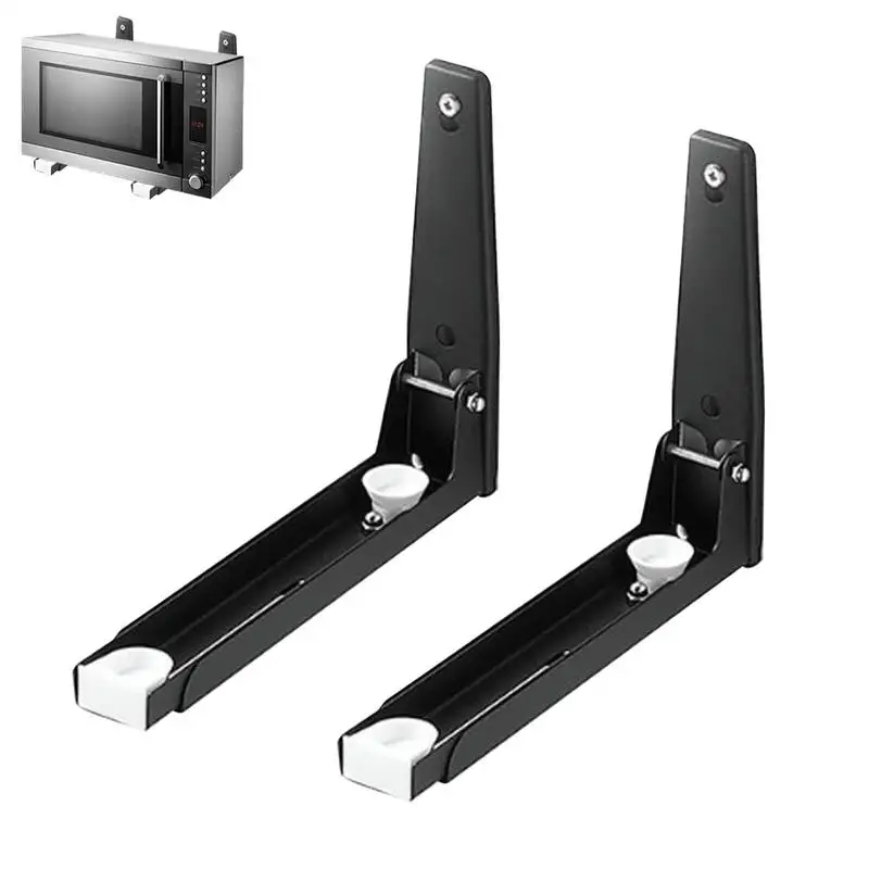 

Microwave Shelf Wall Mount 8 X 8.5 Inches Oven Stand Holder 304 Stainless Steel Foldable Retractable Microwave Mounting Kit